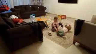 Cute Siblings Playing Together