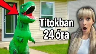 TITOKBAN egy DINO JELMEZBEN!😱 #24óra