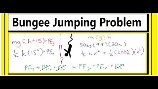 How to Solve a Bungee Jumping Problem (using Energy )