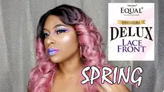 PINK HAIR UNDER $20 | FREETRESS EQUAL DELUX SPRING WIG REVIEW | PINKGOLD