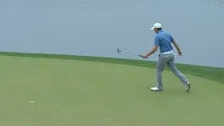 Jordan Spieth&rsquo;s impressive up and down to join playoff at Shell