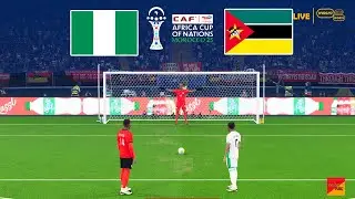 Nigeria vs Mozambique - 1/8 Final Penalty Shootout | CAF Africa Nations Cup 2025 | eFootball PES