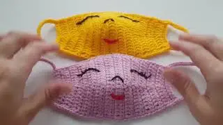 Amazing Idea of ​​Decorating a Crocheted Face Mask. Simple Embroidery || CROCHET with ME