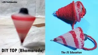 How to Make Spinning Top at Home | Make Bhamarado