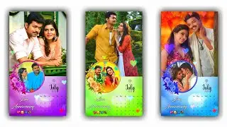 Love Anniversary Reels Video Editing Kinemaster Tamil 2025 💞🌍 Calendar Effect Anniversary Wishes