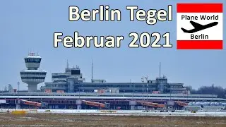Berlin Tegel Airport TXL in February 2021 winter conditions