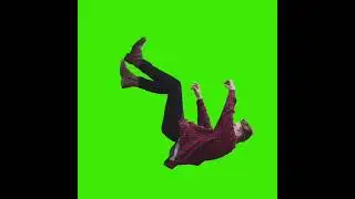 GFM - 4K/HD - Royalty Free Download - Falling Floating Man - Green Screen - Animation - Video FX