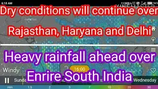 Weather forecast for June 29, Heavy rainfall ahead over entire South India.