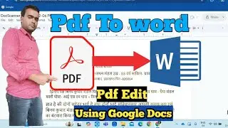 Pdf to word II How to Pdf to Word Edit From Google Docs II Pdf to Word Convert II Pdf Text Edit II