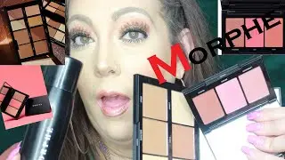 ~MORPHE SCULPT & SHIMMER PALETTE, BLUSH TRIO, & SETTING MIST (REVIEW, SWATCHES, & DEMO)~