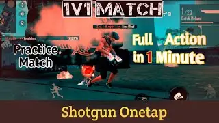 1v1 Practice Shotgun Onetap Custom Room Match Highlights #janbazgaming #freefire #onetap #1v1