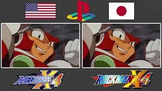 Mega Man X4 vs Rockman X4 (All Zero's Cutscenes) Comparison