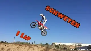 MX Schweyen 1Lap Motocross Honda CR125 2T Kevin Mikus#416