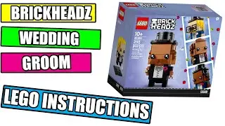 LEGO Wedding Groom INSTRUCTIONS - BRICKHEADZ 2020 - LEGO SET 40384