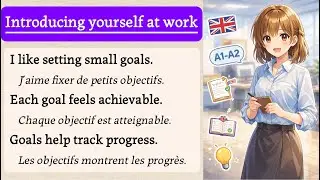 Easy English for French speakers | Episode 11: Introducing yourself at work | English A1&ndash;A2
