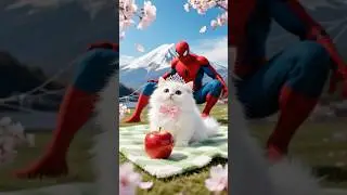 Cute Persian Cat and Spider Man Evolution ❤️ #avengers  #animals #evolution