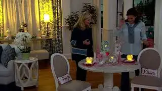 Set of 3 Illuminated Mercury Glass Birds by Valerie on QVC