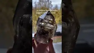 50 Million Year Old Water Trapped Inside Crystal: #crystals #gemstone #rare