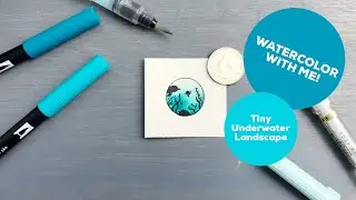 How to Paint a Watercolor Underwater Landscape with Tombow Dual Brush Pens