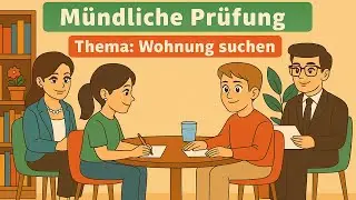🇩🇪 Немецкий для начинающих | 🎧Тренировка на слух | 🏠Wohnung suchen | 🗣️ Диалог о поиске квартиры