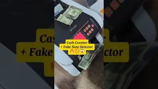 Cash Counter and Fake Note Detector 🔥 #cashcounter #fakenotedetector #fakenotedetection