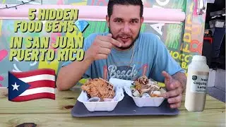 5 HIDDEN FOOD GEMS 💎 IN SAN JUAN PUERTO RICO 🇵🇷  | FOOD  VLOG |