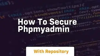 How to secure phpmyadmin