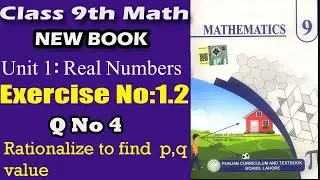 Unit 1 Real Numbers | Exercise 1.2 | Q No 4  | Solution | Class 9th Mathematics New Book |