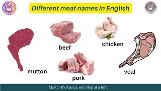 🥩 Meat Names in English Explained! | Types of Meat Vocabulary | Foodie Guide 🍖