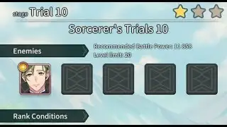 Sorcerer's Trials | гайд trial 10 на 1 ⭐ | NU: carnival