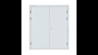Extra-large steel fire doors designed for high-traffic commercial buildings