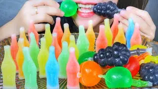 ASMR NIK L NIPS WAX BOTTLES STICK CANDY DRINKS X TIKTOK JELLY , EATING SOUNDS | LINH-ASMR