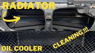 DIY Radiator cleaning, oil cooler effectively -  E46 M3