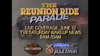 1993 🏍️ Vince Lombardi MDA Ride & Harley-Davidson 90th Anniv - Milwaukee TV6 News Coverage - VHS Rip