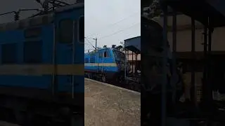 Beautifull WAG 7 towed with empty rakes. Usually coal bound. #train #railway #shorts