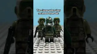 When the clones received Order 66 #starwars #clonewars #lego #stopmotion #memes
