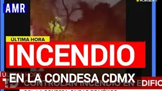Incendio en Edificio de Departamentos en Calle Zamora, Colonia Condesa, CDMX