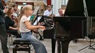 MOZART Concerto 13 Final Rehearsal with Concertgebow orchestra