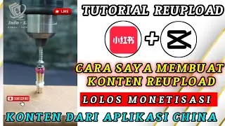 Tutorial membuat konten reupload dari aplikasi red note lolo monetisasi - ide konten youtube 2025