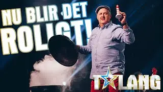 Peter Strand skapar skrattkalas i kvällens semifinal av Talang 2020 - Talang (TV4)