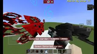 distorted warden vs ruby voidman minecraft bedrock/mob battle @Omni-Transcendence-lbo2007 