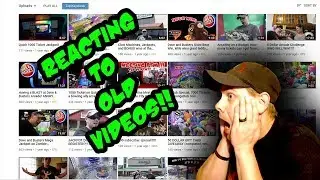 REACTING TO EARLY VIDEOS!!! Ripping on myself for my early videos! How far have we come??