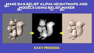Make Bas Relief alpha heightmaps and models Using 3D Models in Relief Maker