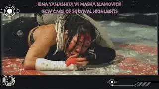 Masha Slamovich vs Rina Yamashita / Cage of Survival Match / GCW Cage of Survival 2 Highlights