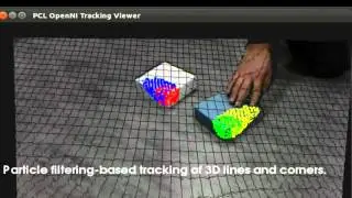 Particle filtering-based tracking of lines and corners