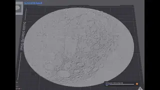 3D printed moon for lightbox
