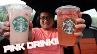 Strabucks' Pink Drink with Strawberry Acai & Strawberry Acai with Lemonade Taste Test | TTT ep. 160