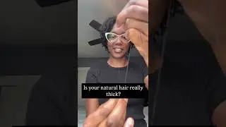 Is your natural hair really thick? #naturalhair #4chair #haircare #funfacts
