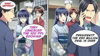 [Manga Dub] A CEO insulted the Innkeeper, so I called off a massive deal and she...!? [RomCom]