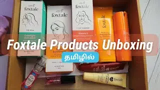 Foxtale Products Review in Tamil 🤔 1st impressions 💫 sunscreen, serum & more | Simple Tamil Channel